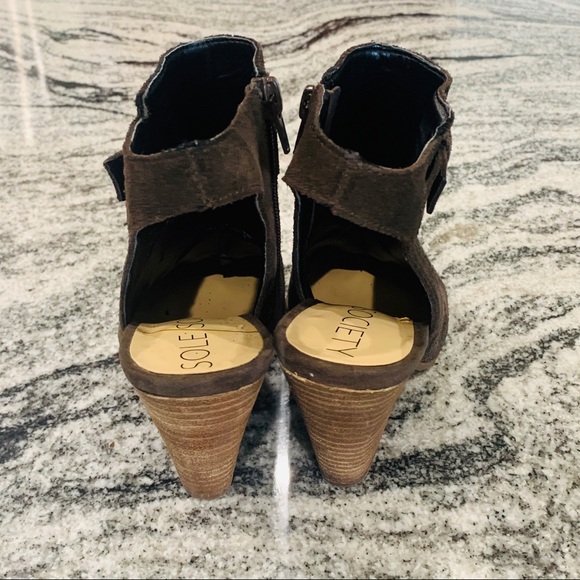 Sole Society Percin Heeled Ankle Boots - Picture 5 of 11